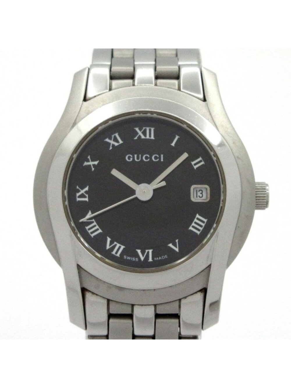 Gucci Watch Black Silver